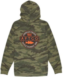 Aftco Bass Patch Sweatshirt - Forest Camo