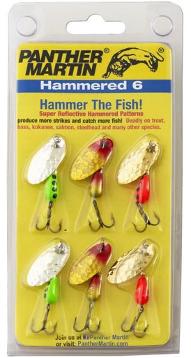 Panther Martin Hammered 6-Pack Spinner Kit 3 Panther Martin Hammered 6-Pack Spinner Kit
