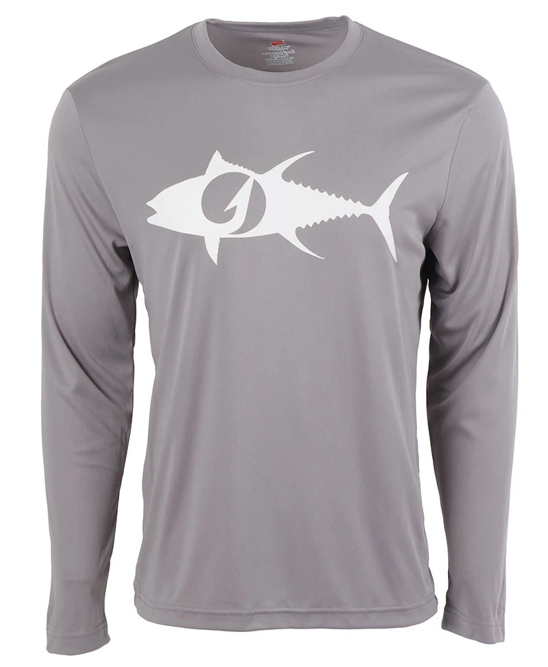 TackleDirect Tuna Logo Mens Performance LS Shirts 3 TackleDirect Tuna Logo Mens Performance LS Shirts