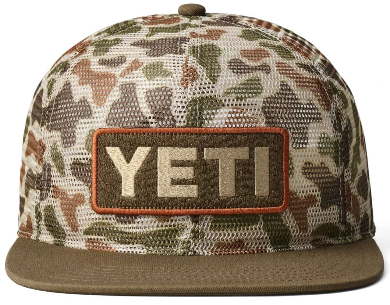 Yeti Mesh Camo Flat Brim Hat - Brown Camo 5 Yeti Mesh Camo Flat Brim Hat - Brown Camo - Image 3