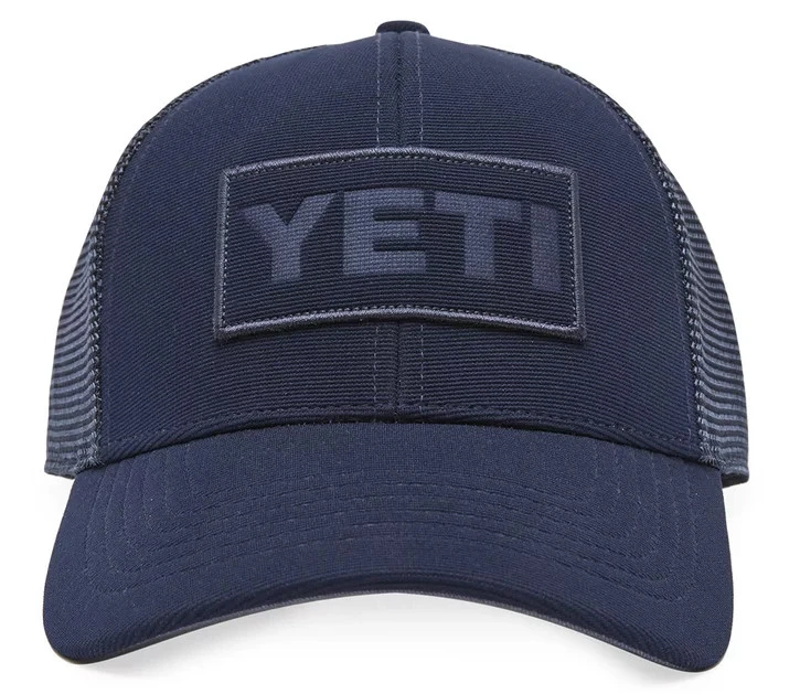 YETI Navy On Navy Patch Trucker Hat 4 YETI Navy On Navy Patch Trucker Hat - Image 2